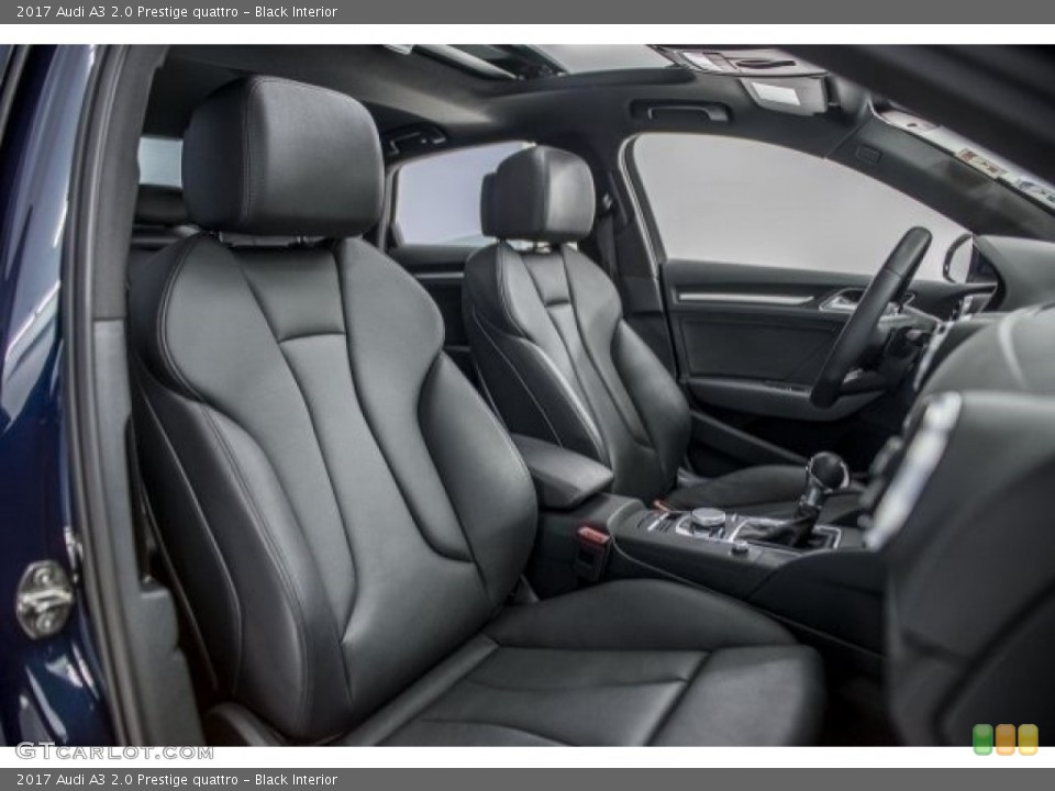 Black Interior Front Seat for the 2017 Audi A3 2.0 Prestige quattro #119652135