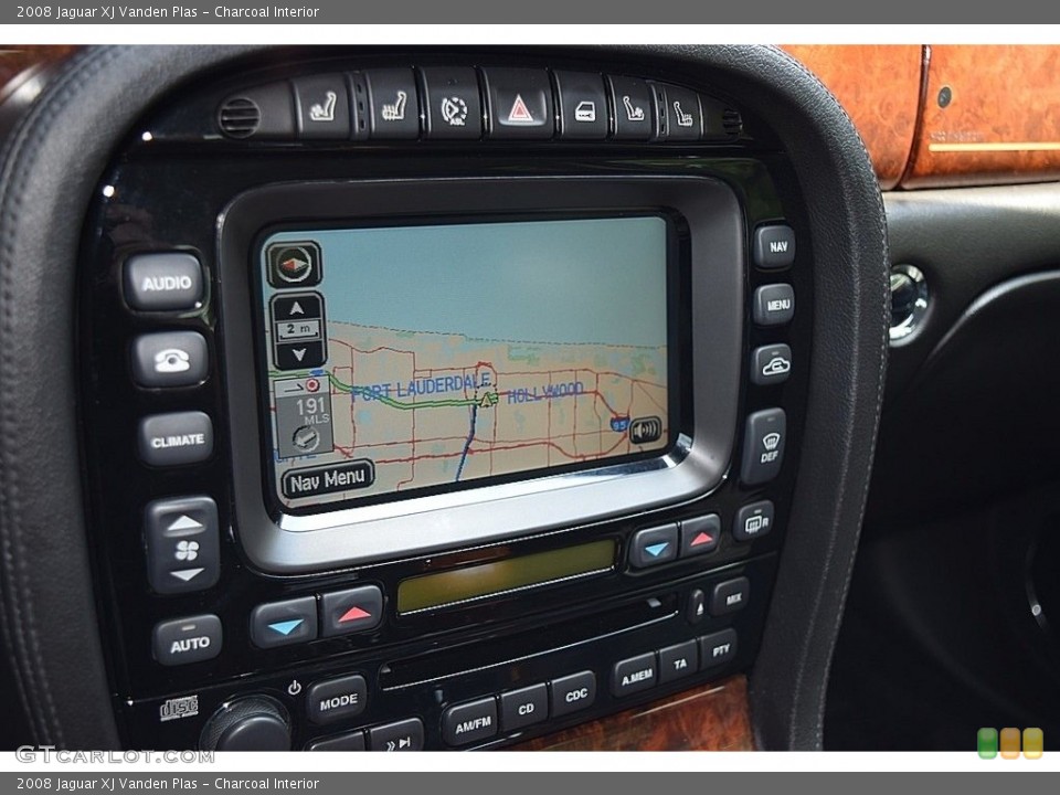 Charcoal Interior Navigation for the 2008 Jaguar XJ Vanden Plas #119652330