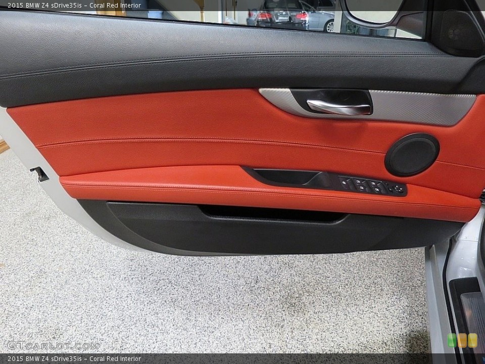 Coral Red Interior Door Panel for the 2015 BMW Z4 sDrive35is #119652849