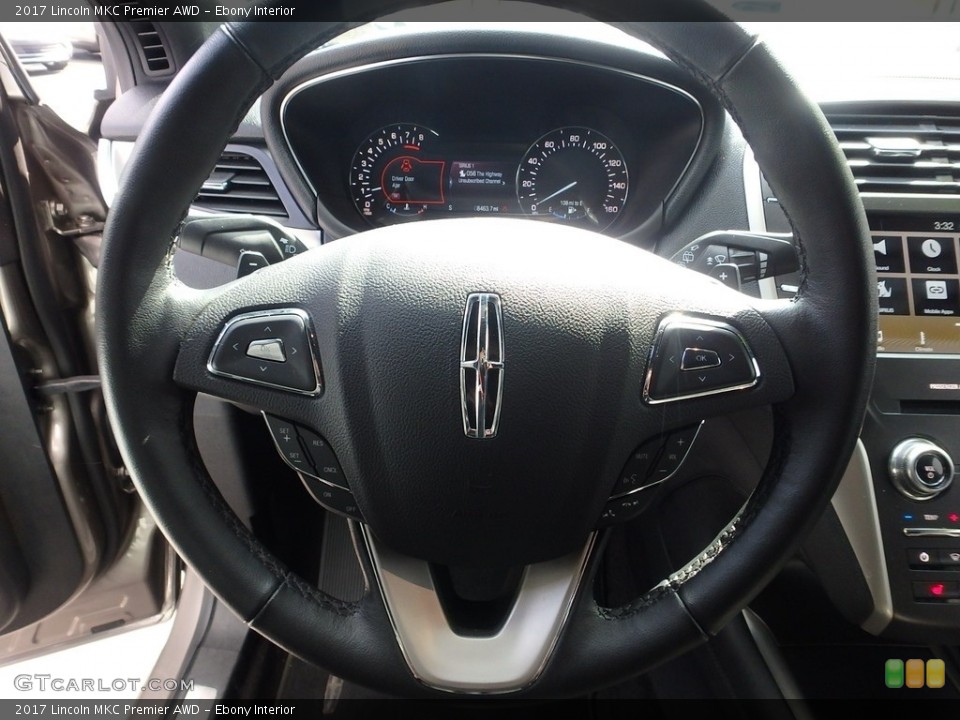 Ebony Interior Steering Wheel for the 2017 Lincoln MKC Premier AWD #119665740