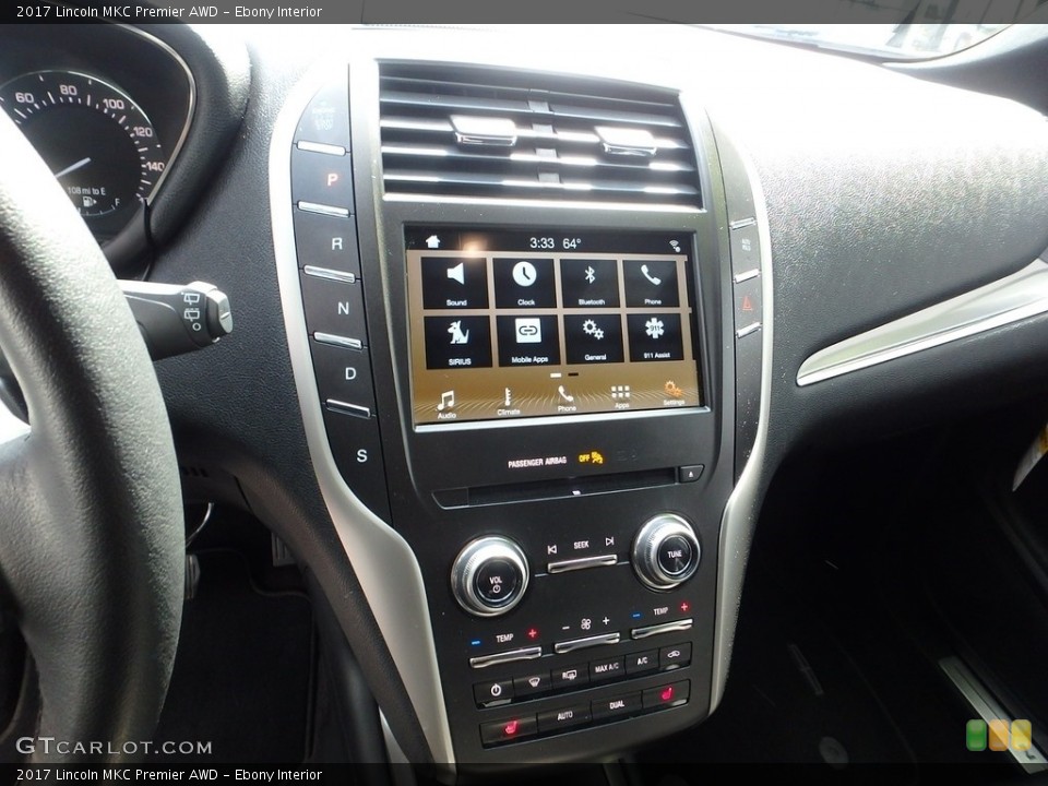 Ebony Interior Controls for the 2017 Lincoln MKC Premier AWD #119665761