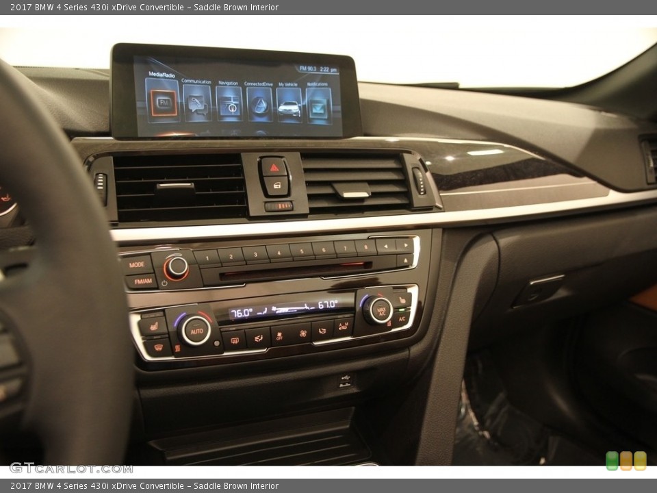 Saddle Brown Interior Controls for the 2017 BMW 4 Series 430i xDrive Convertible #119668767