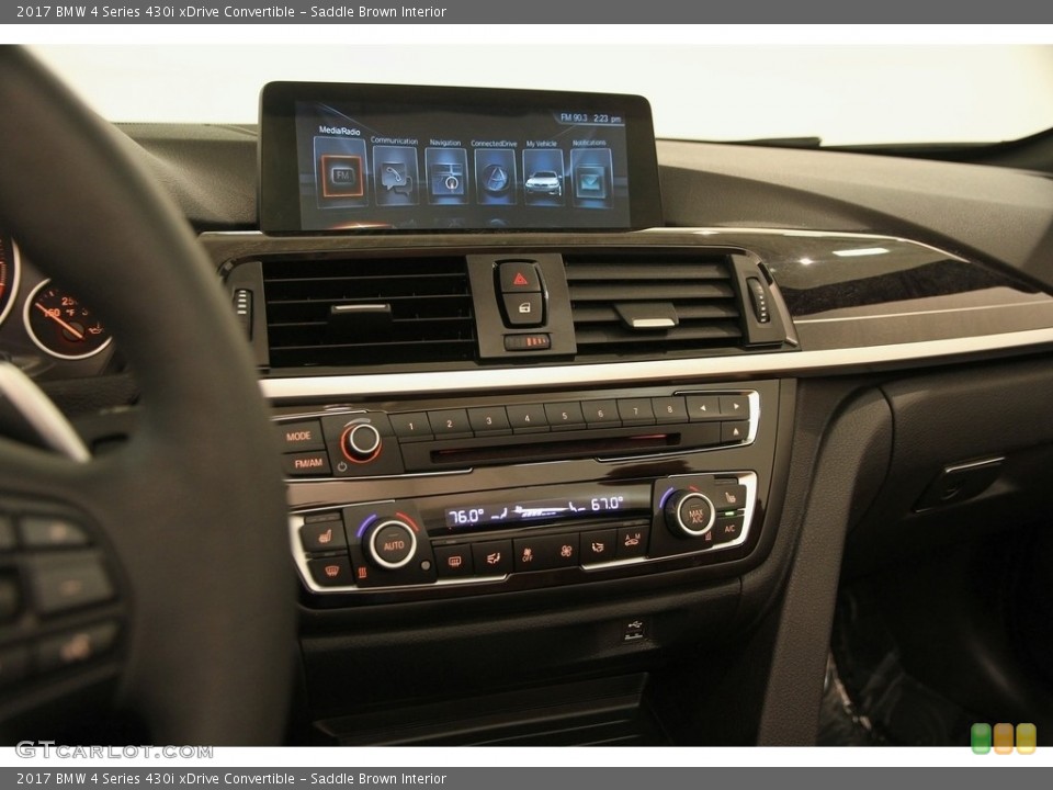 Saddle Brown Interior Controls for the 2017 BMW 4 Series 430i xDrive Convertible #119668782