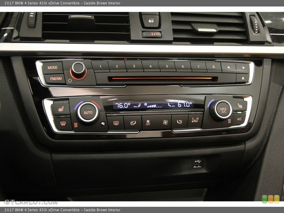 Saddle Brown Interior Controls for the 2017 BMW 4 Series 430i xDrive Convertible #119668869