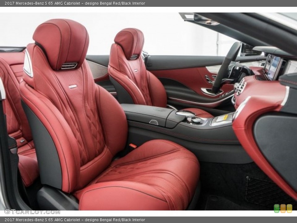 designo Bengal Red/Black Interior Front Seat for the 2017 Mercedes-Benz S 65 AMG Cabriolet #119679057