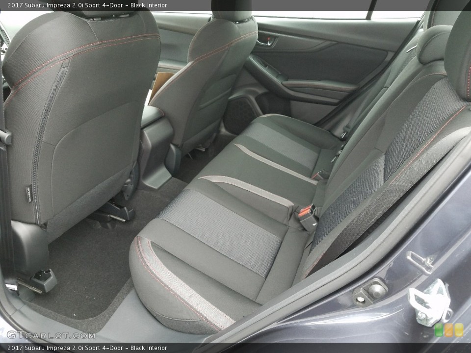 Black Interior Rear Seat for the 2017 Subaru Impreza 2.0i Sport 4-Door #119681511