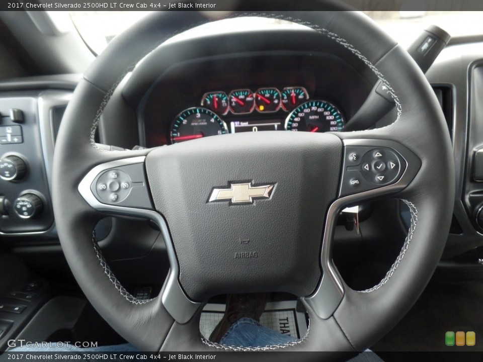 Jet Black Interior Steering Wheel for the 2017 Chevrolet Silverado 2500HD LT Crew Cab 4x4 #119690655