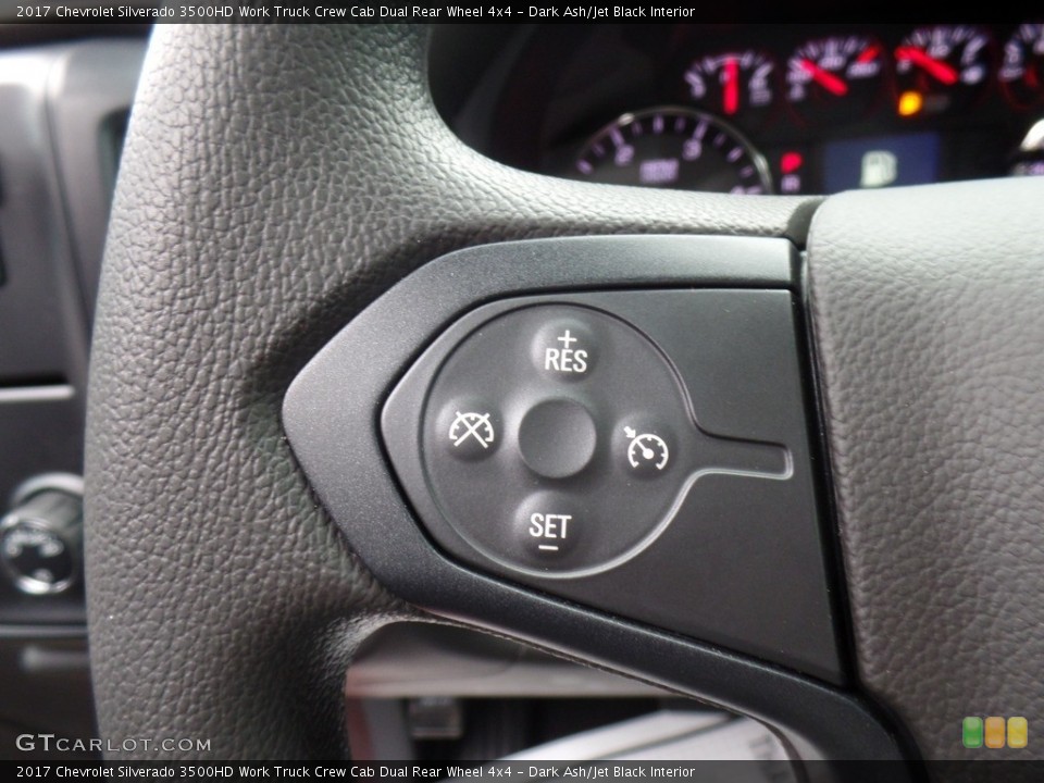 Dark Ash/Jet Black Interior Controls for the 2017 Chevrolet Silverado 3500HD Work Truck Crew Cab Dual Rear Wheel 4x4 #119693292