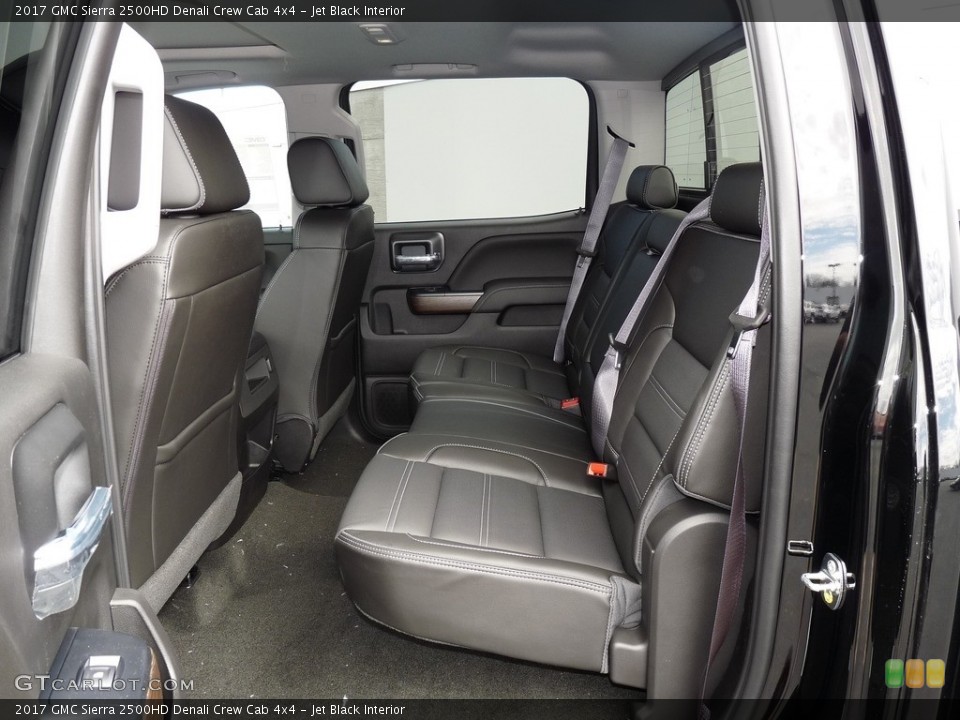 Jet Black Interior Rear Seat for the 2017 GMC Sierra 2500HD Denali Crew Cab 4x4 #119697633