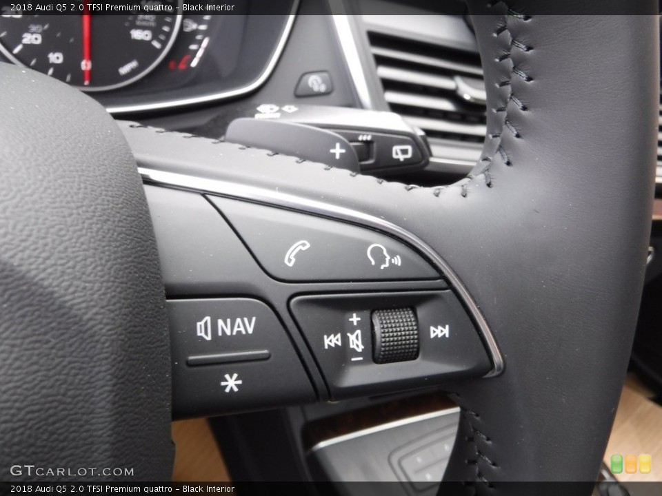 Black Interior Controls for the 2018 Audi Q5 2.0 TFSI Premium quattro #119701122