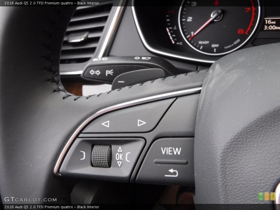 Black Interior Controls for the 2018 Audi Q5 2.0 TFSI Premium quattro #119701152
