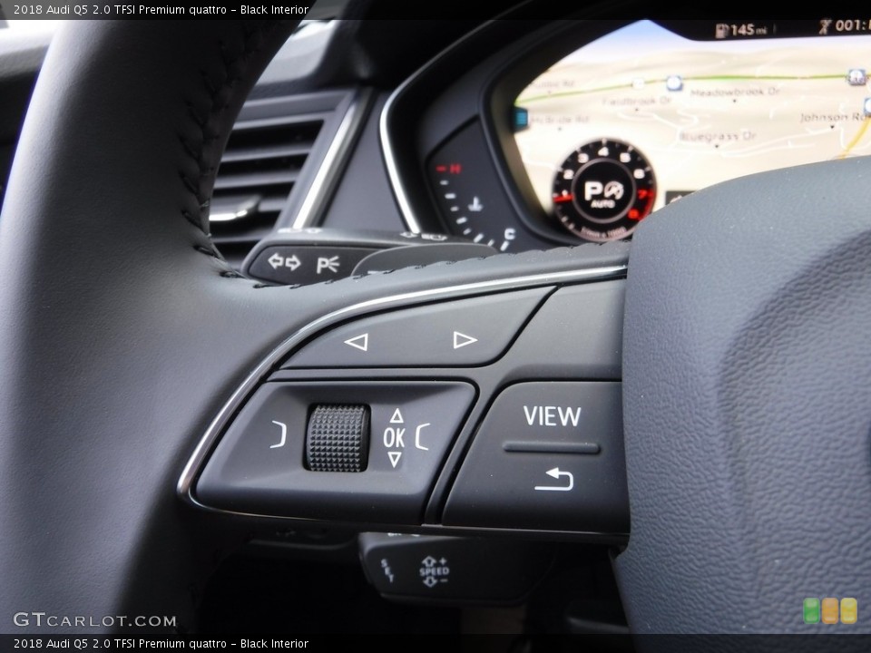 Black Interior Controls for the 2018 Audi Q5 2.0 TFSI Premium quattro #119702247
