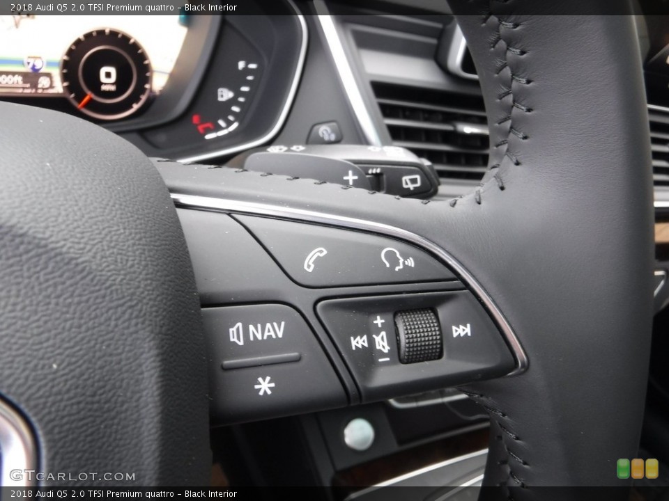 Black Interior Controls for the 2018 Audi Q5 2.0 TFSI Premium quattro #119702268