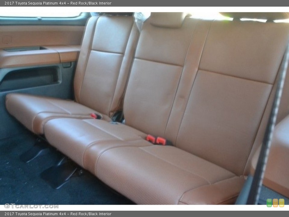 Red Rock/Black Interior Rear Seat for the 2017 Toyota Sequoia Platinum 4x4 #119716929