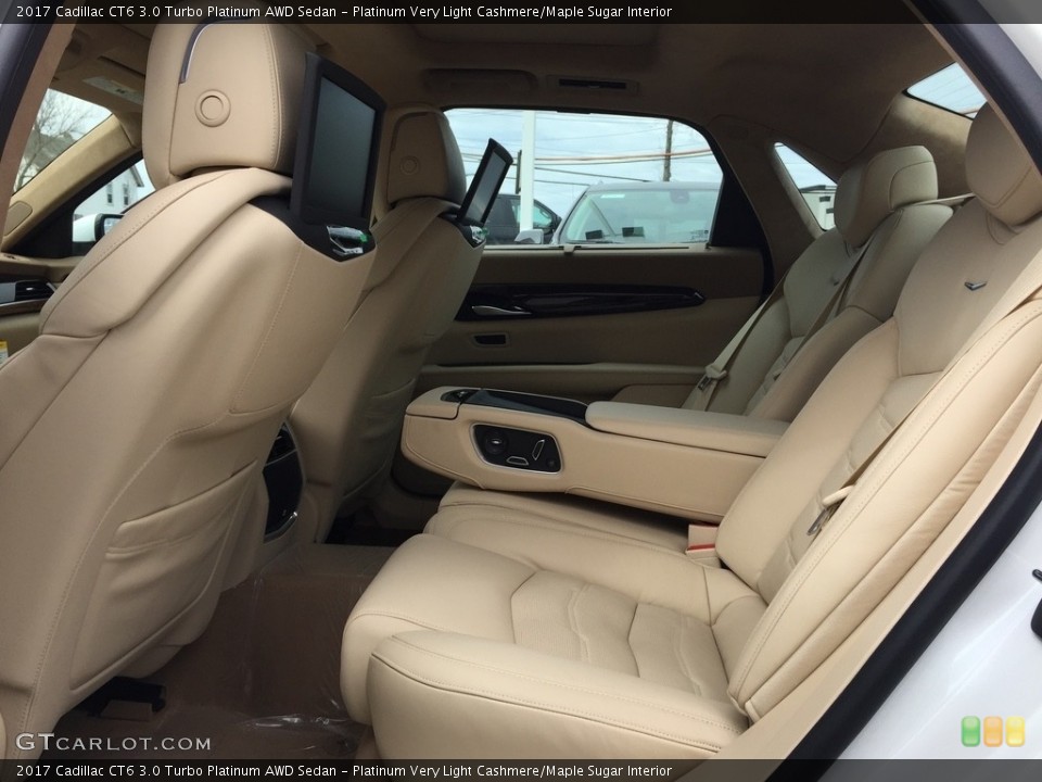 Platinum Very Light Cashmere/Maple Sugar Interior Rear Seat for the 2017 Cadillac CT6 3.0 Turbo Platinum AWD Sedan #119717622