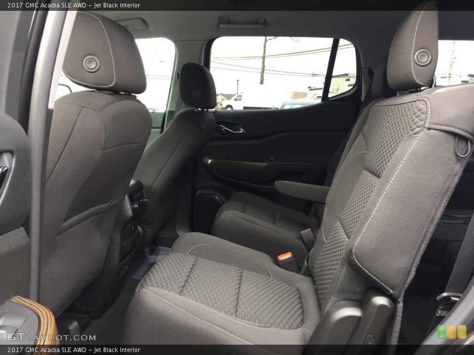 Jet Black Interior Rear Seat for the 2017 GMC Acadia SLE AWD #119717778