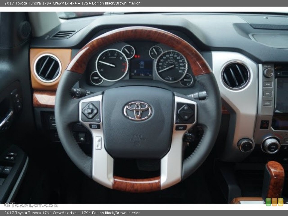 1794 Edition Black/Brown Interior Steering Wheel for the 2017 Toyota Tundra 1794 CrewMax 4x4 #119720191