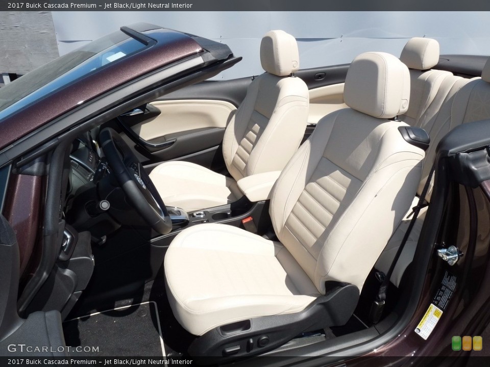 Jet Black/Light Neutral 2017 Buick Cascada Interiors