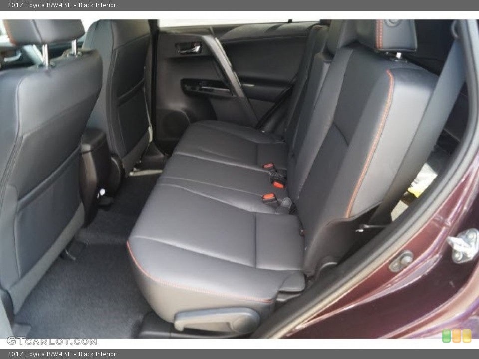 Black Interior Rear Seat for the 2017 Toyota RAV4 SE #119726464