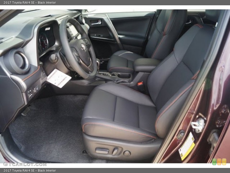 Black Interior Front Seat for the 2017 Toyota RAV4 SE #119726479