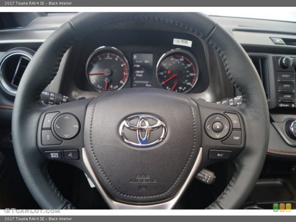 Black Interior Steering Wheel for the 2017 Toyota RAV4 SE #119726539