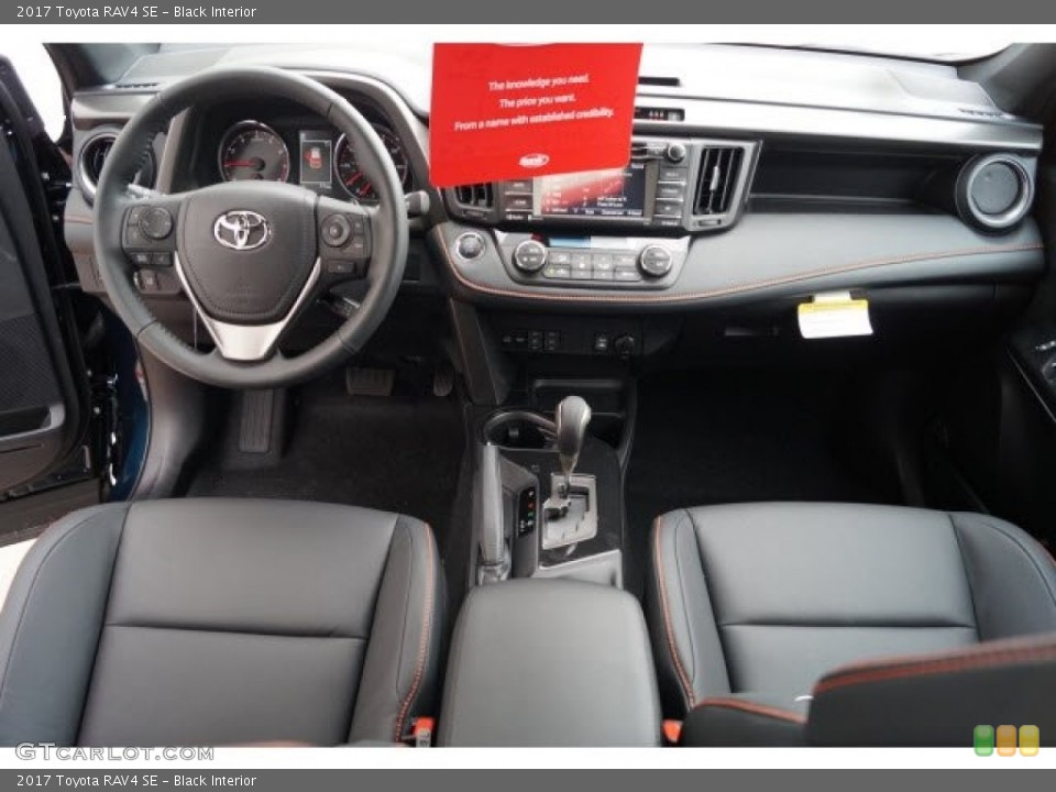 Black Interior Dashboard for the 2017 Toyota RAV4 SE #119727061