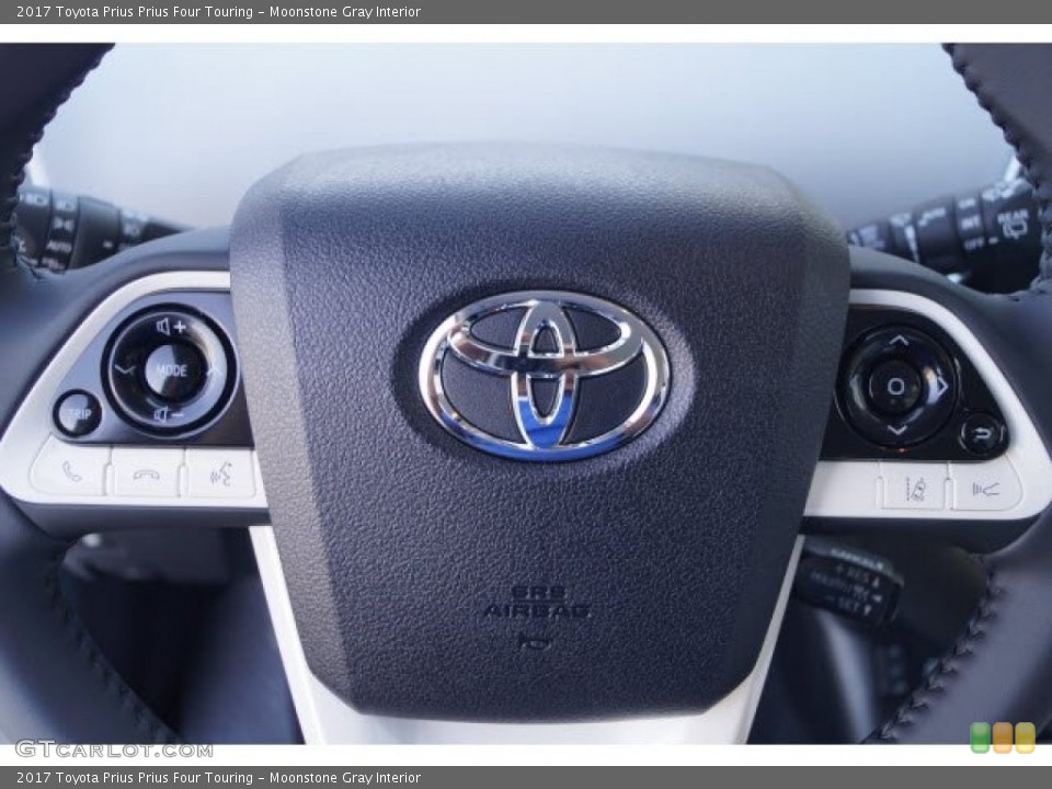 Moonstone Gray Interior Steering Wheel for the 2017 Toyota Prius Prius Four Touring #119728684