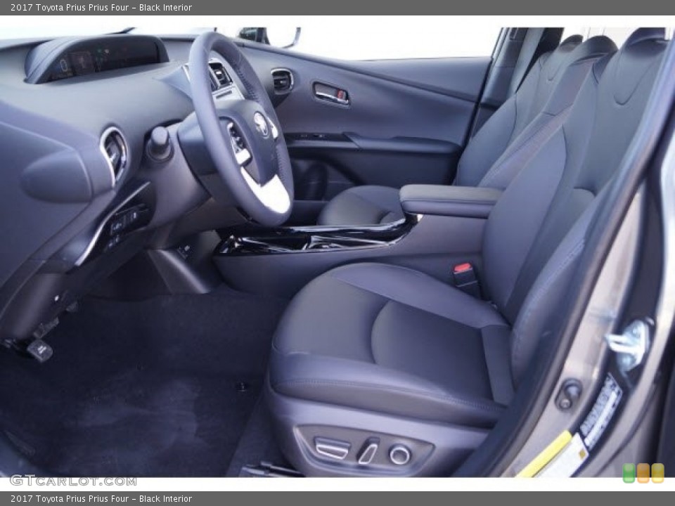 Black Interior Front Seat for the 2017 Toyota Prius Prius Four #119728921