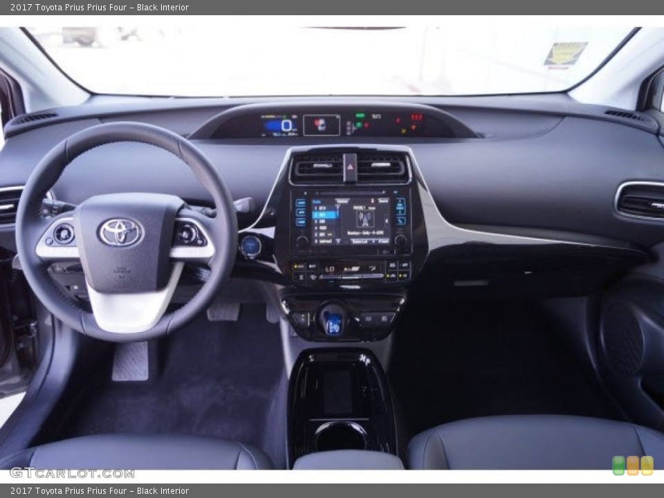 Black Interior Dashboard for the 2017 Toyota Prius Prius Four #119728959