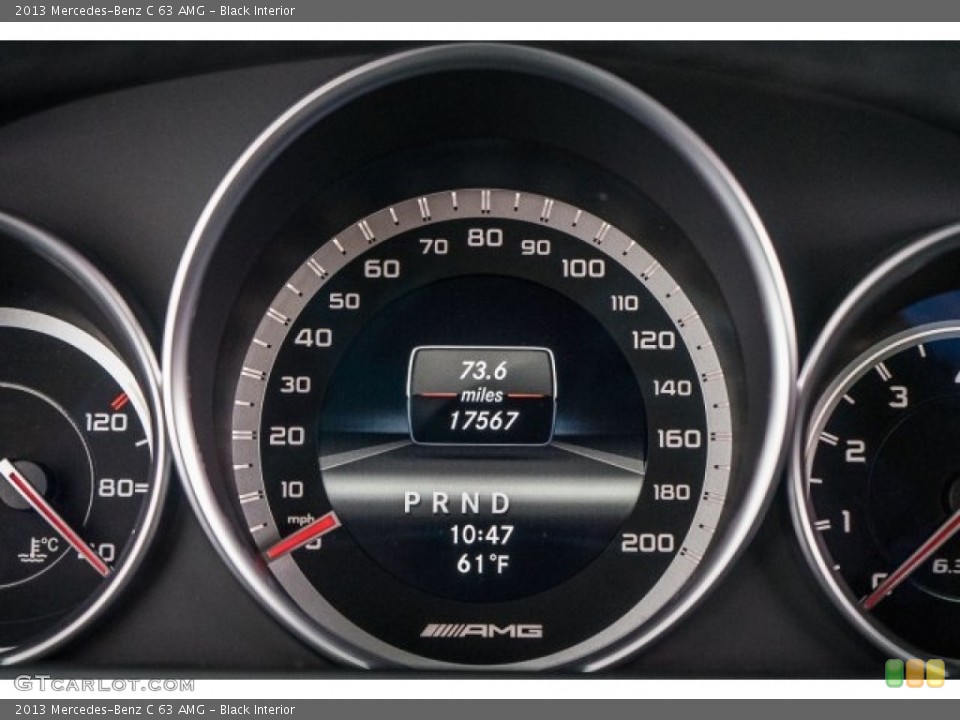 Black Interior Gauges for the 2013 Mercedes-Benz C 63 AMG #119730967