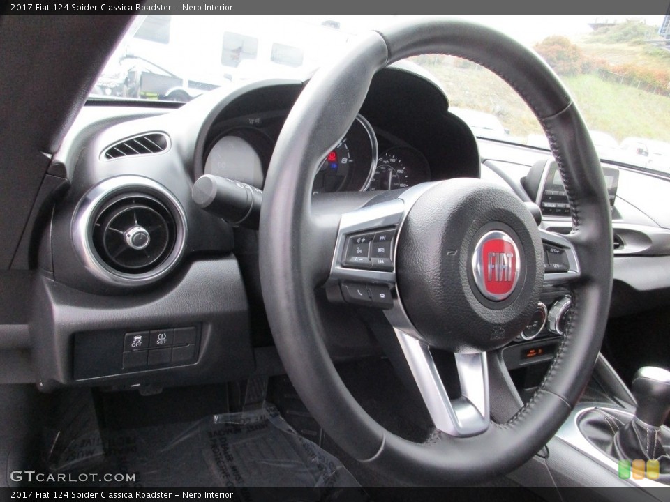 Nero Interior Steering Wheel for the 2017 Fiat 124 Spider Classica Roadster #119731054