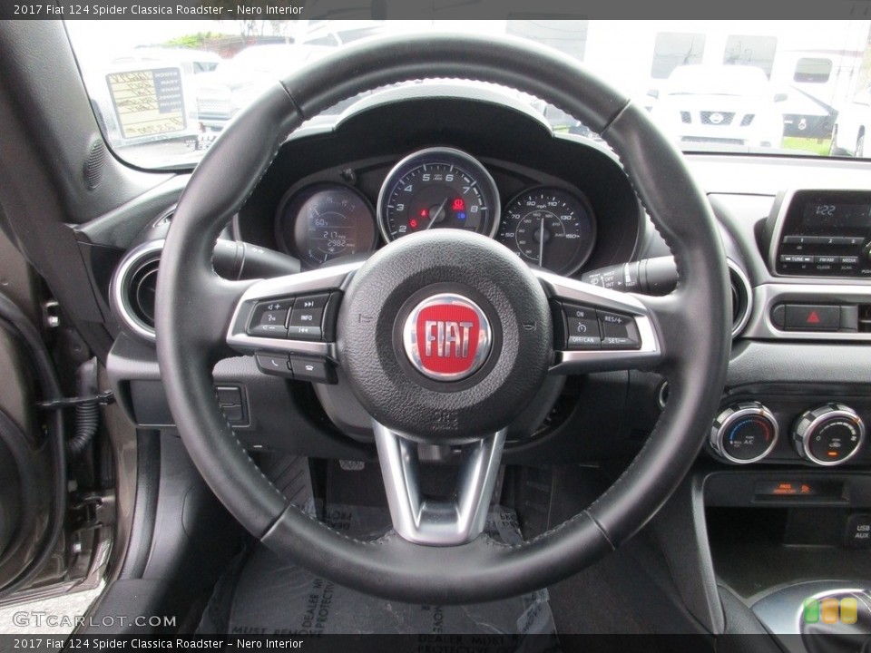 Nero Interior Steering Wheel for the 2017 Fiat 124 Spider Classica Roadster #119731117