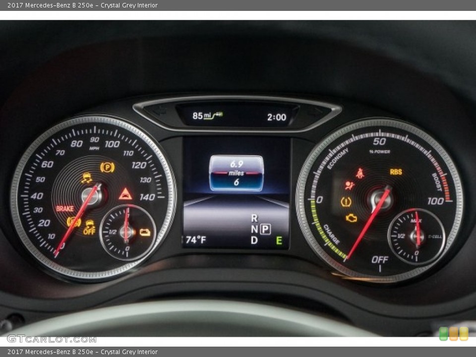 Crystal Grey Interior Gauges for the 2017 Mercedes-Benz B 250e #119732269