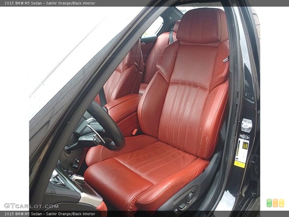 Sakhir Orange/Black Interior Front Seat for the 2015 BMW M5 Sedan #119732320