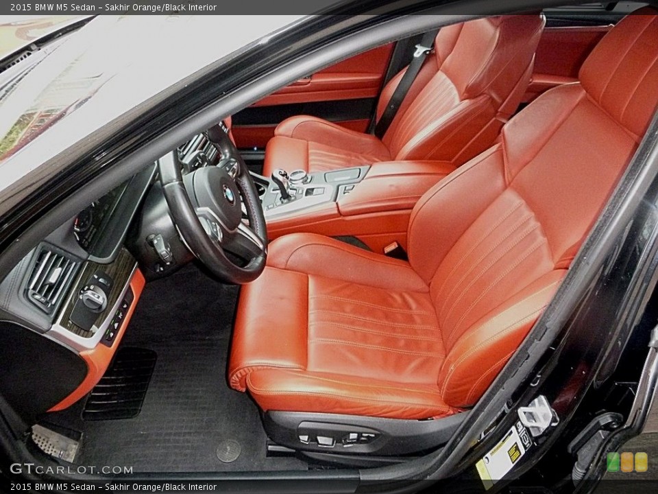 Sakhir Orange/Black Interior Front Seat for the 2015 BMW M5 Sedan #119732344