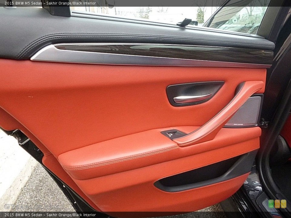 Sakhir Orange/Black Interior Door Panel for the 2015 BMW M5 Sedan #119732389
