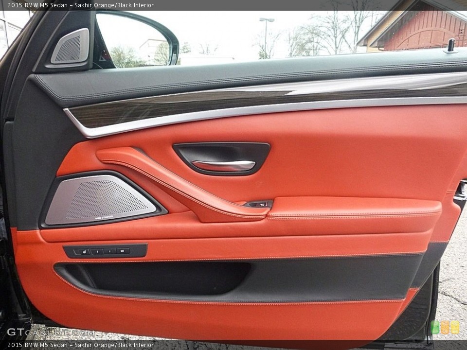 Sakhir Orange/Black Interior Door Panel for the 2015 BMW M5 Sedan #119732509