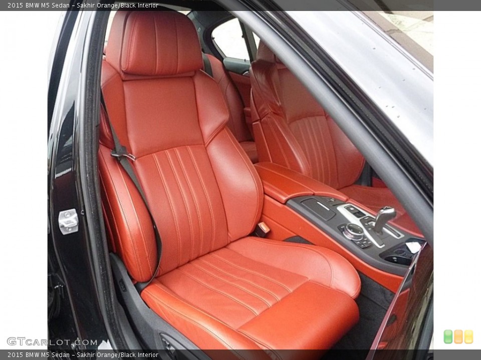 Sakhir Orange/Black Interior Front Seat for the 2015 BMW M5 Sedan #119732530