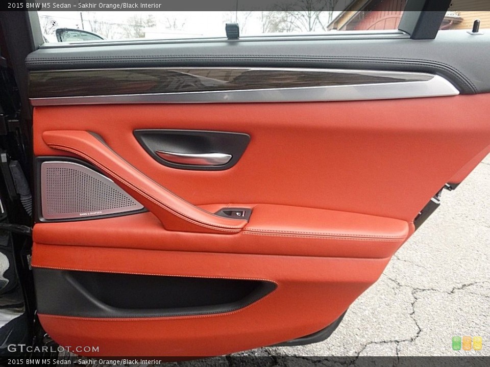 Sakhir Orange/Black Interior Door Panel for the 2015 BMW M5 Sedan #119732593