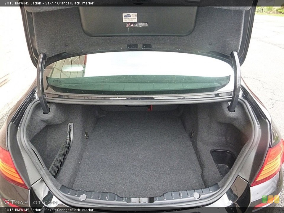 Sakhir Orange/Black Interior Trunk for the 2015 BMW M5 Sedan #119732776