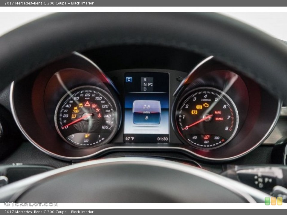 Black Interior Gauges for the 2017 Mercedes-Benz C 300 Coupe #119733055