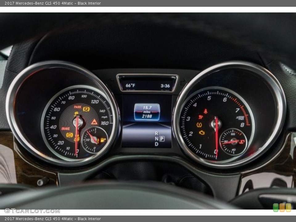 Black Interior Gauges for the 2017 Mercedes-Benz GLS 450 4Matic #119733805
