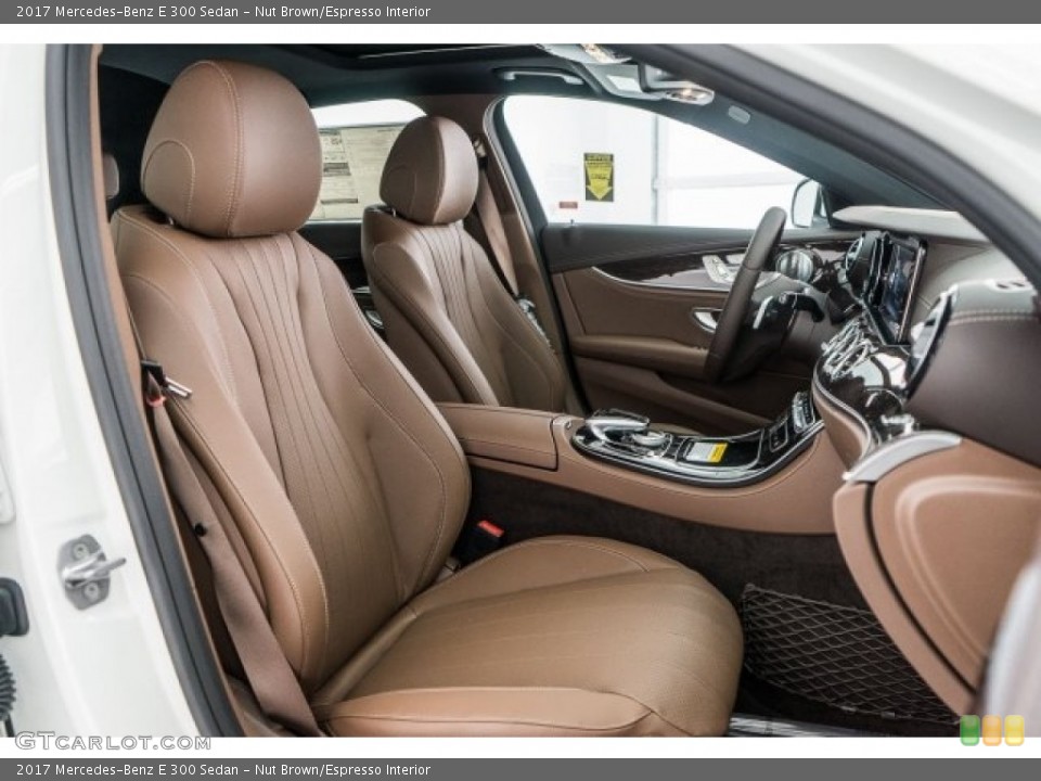 Nut Brown/Espresso 2017 Mercedes-Benz E Interiors