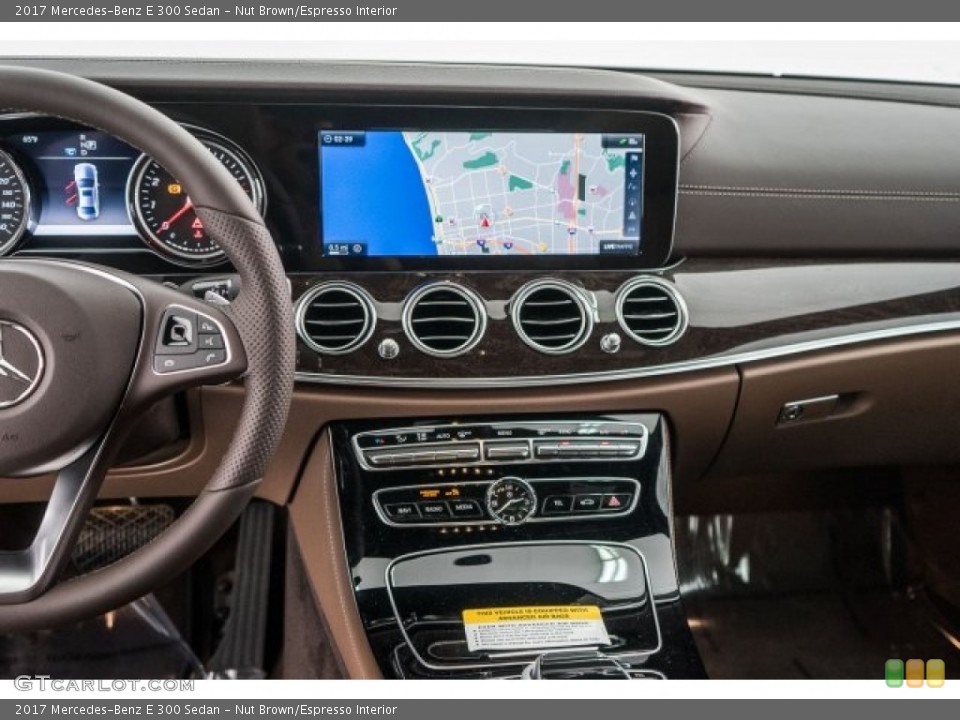 Nut Brown/Espresso Interior Controls for the 2017 Mercedes-Benz E 300 Sedan #119734054