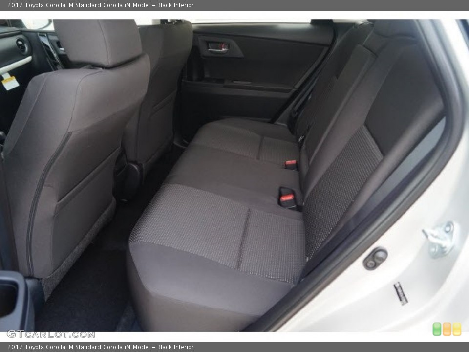 Black Interior Rear Seat for the 2017 Toyota Corolla iM  #119734503