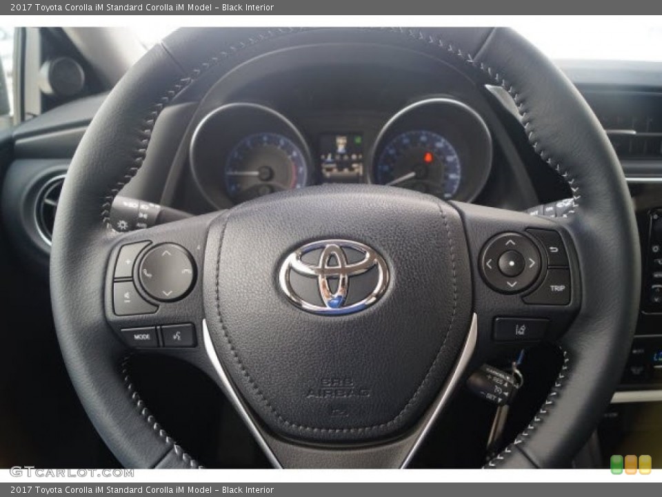 Black Interior Steering Wheel for the 2017 Toyota Corolla iM  #119734552