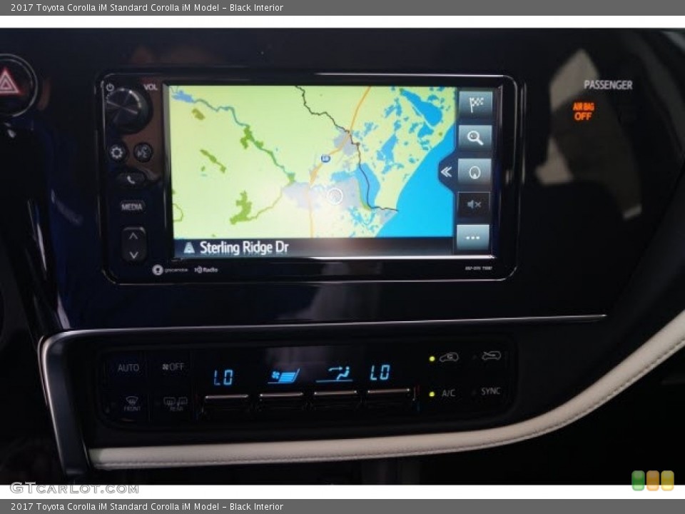 Black Interior Navigation for the 2017 Toyota Corolla iM  #119734590