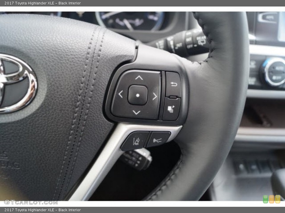 Black Interior Controls for the 2017 Toyota Highlander XLE #119738260