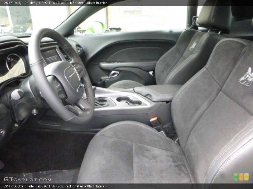 Black Interior Front Seat for the 2017 Dodge Challenger 392 HEMI Scat Pack Shaker #119744755