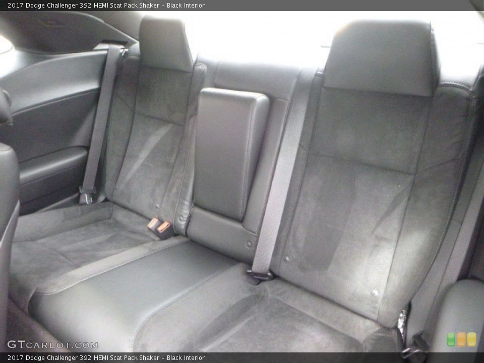 Black Interior Rear Seat for the 2017 Dodge Challenger 392 HEMI Scat Pack Shaker #119744768